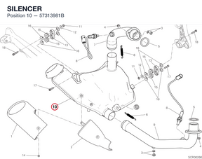 SILENCER 57313981B diagram position