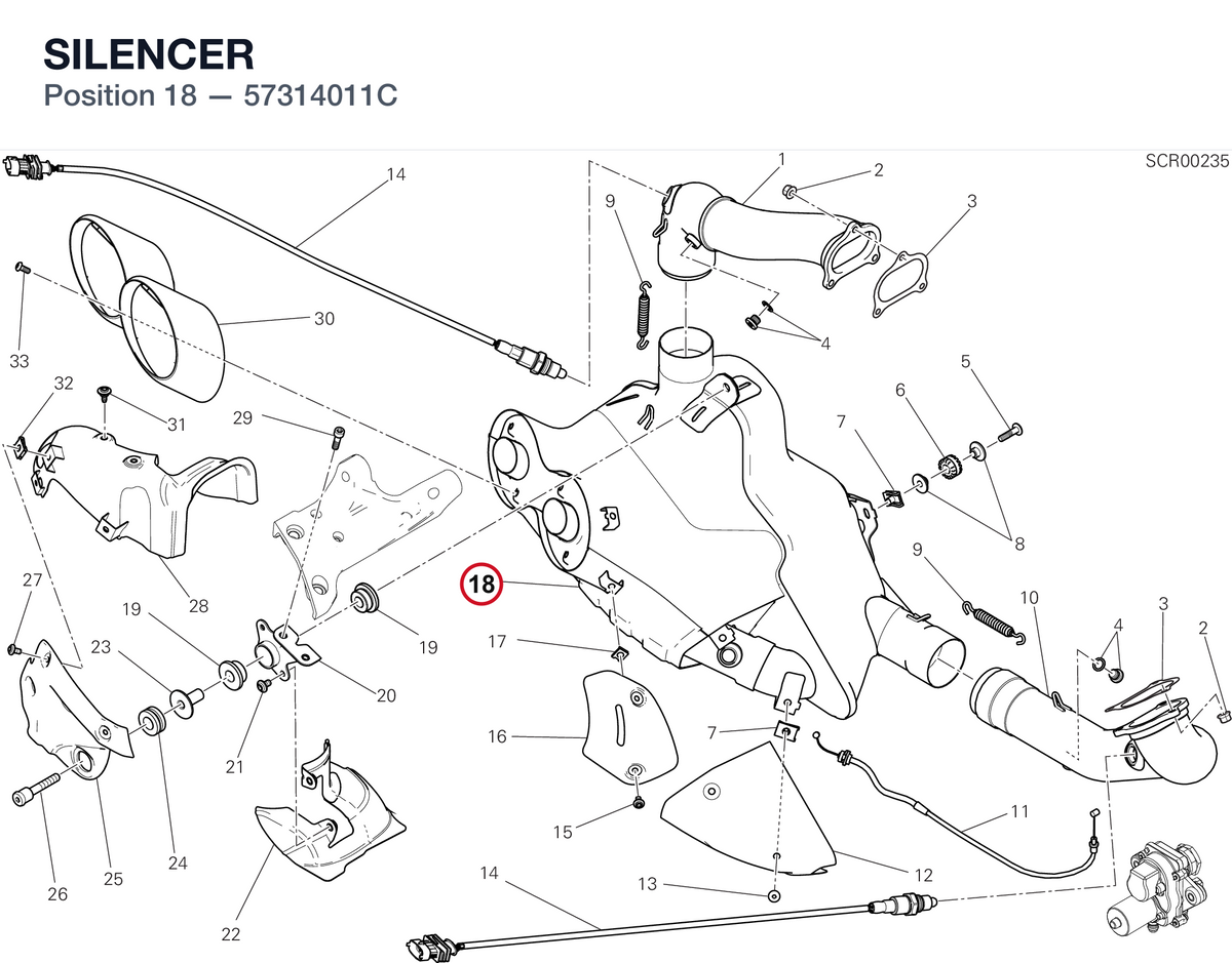 SILENCER 57314011C diagram position