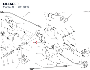 SILENCER 57314021E diagram position