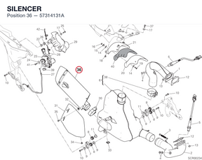 SILENCER 57314131A diagram position