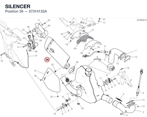 SILENCER 57314132A diagram position