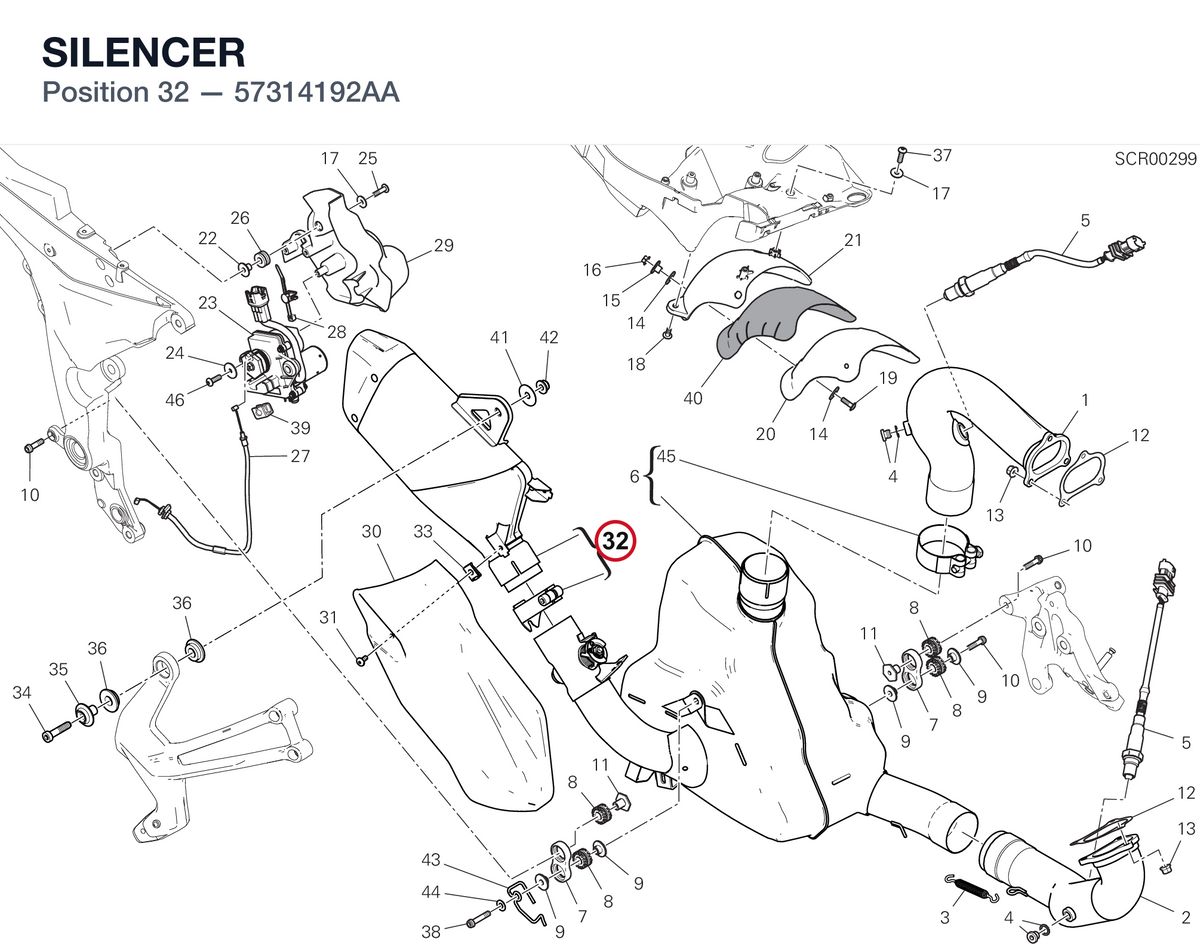 SILENCER 57314192AA diagram position