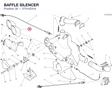 BAFFLE SILENCER 57314231A diagram position