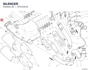 SILENCER 57314341A diagram position