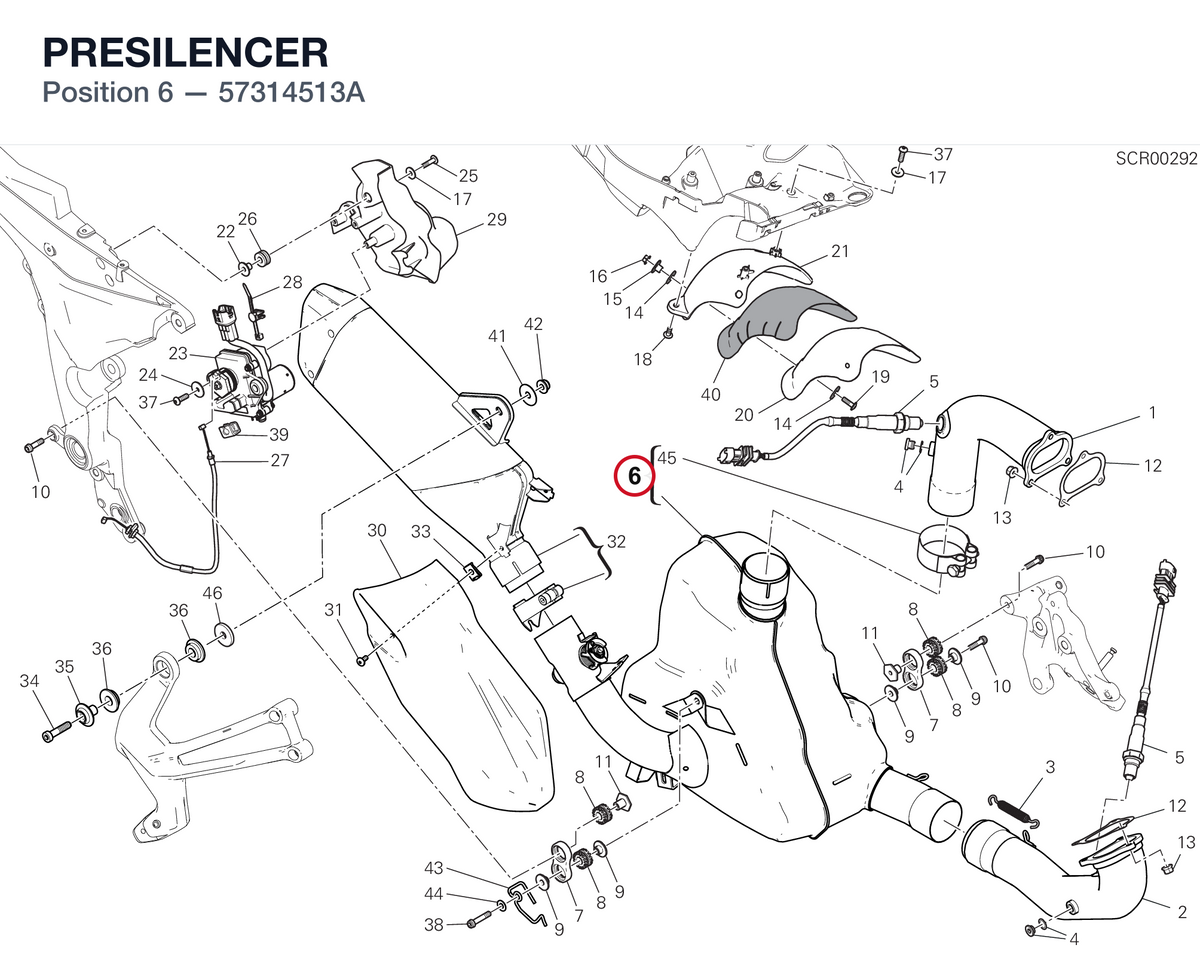 PRESILENCER 57314513A diagram position