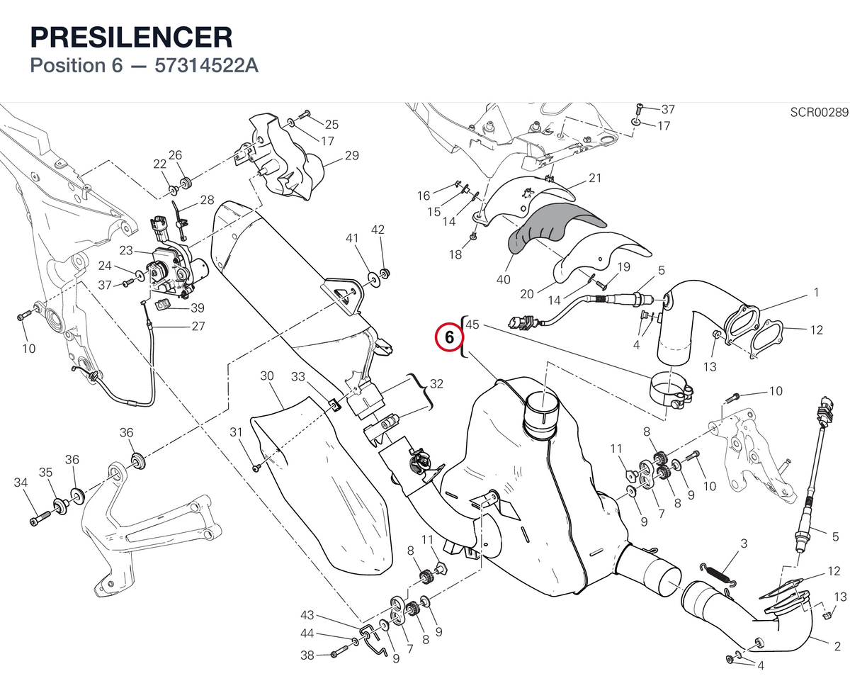 PRESILENCER 57314522A diagram position