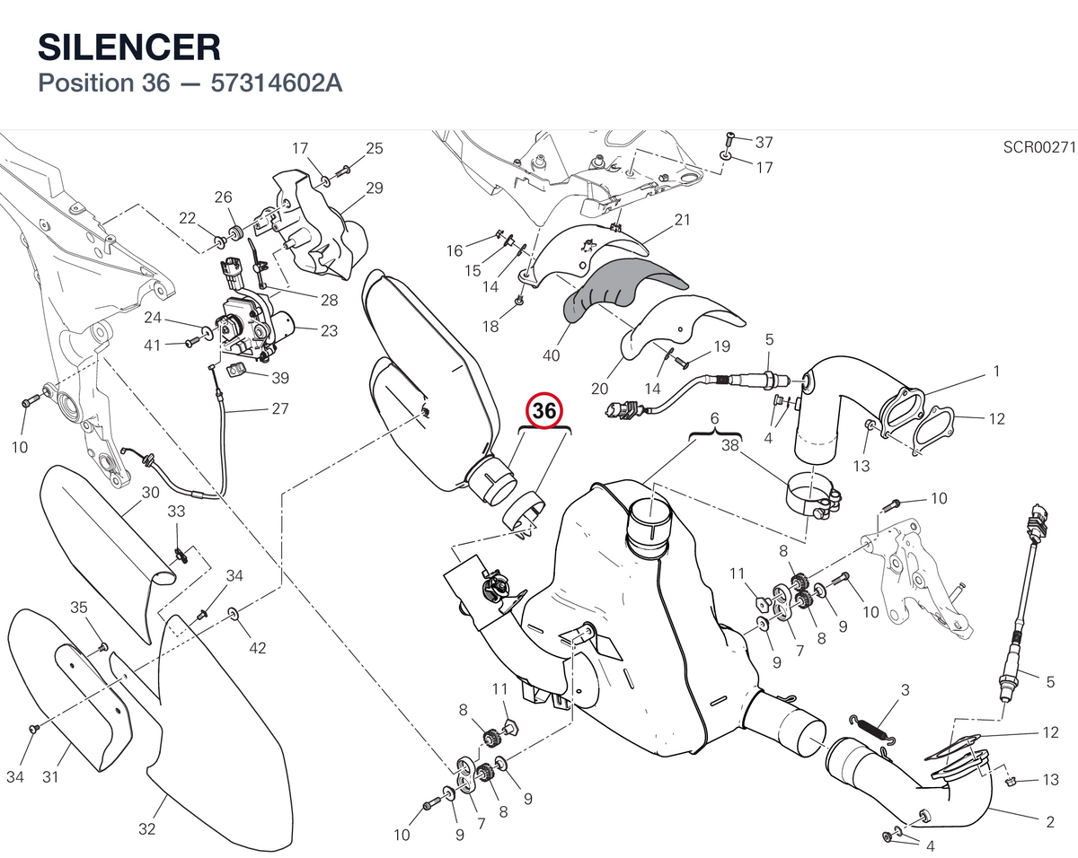 SILENCER 57314602A diagram position