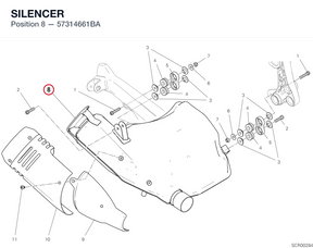 SILENCER 57314661BA diagram position
