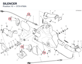SILENCER 57314766A diagram position