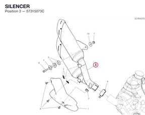 SILENCER 57315073C diagram position