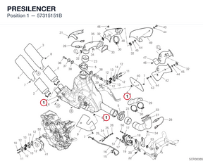 PRESILENCER 57315151B diagram position