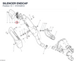 SILENCER ENDCAP 57315291A diagram position