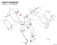 RIGHT SILENCER 57315401A diagram position