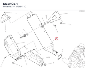 SILENCER 57315411C diagram position