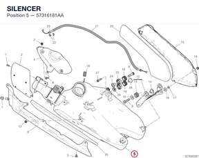 SILENCER 57316181AA diagram position