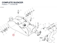 COMPLETE SILENCER 57316213B diagram position