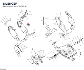 SILENCER 57316801C diagram position