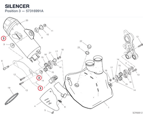 SILENCER 57316991A diagram position