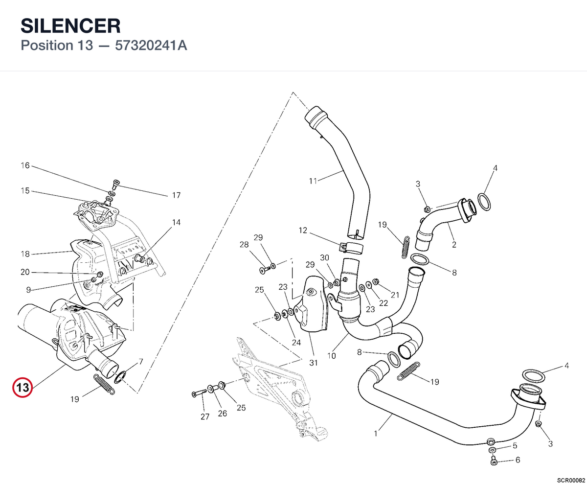 SILENCER 57320241A diagram position