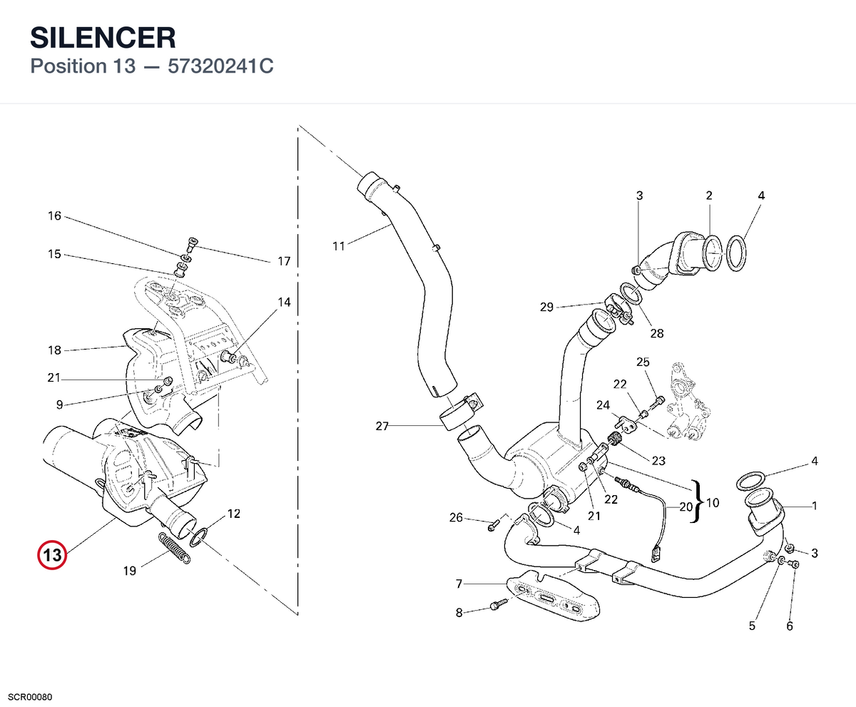 SILENCER 57320241C diagram position