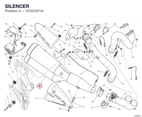 SILENCER 57321071A diagram position