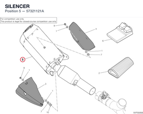 SILENCER 57321121A diagram position