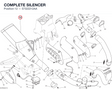 COMPLETE SILENCER 57322212AA diagram position