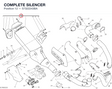 COMPLETE SILENCER 57322243BA diagram position