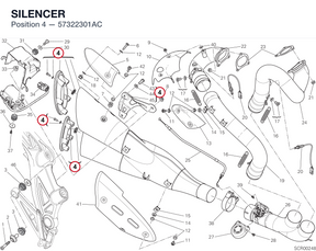SILENCER 57322301AC diagram position