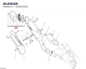 SILENCER 57325144CA diagram position