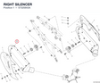 RIGHT SILENCER 57325843A diagram position