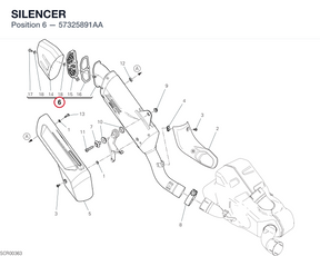 SILENCER 57325891AA diagram position