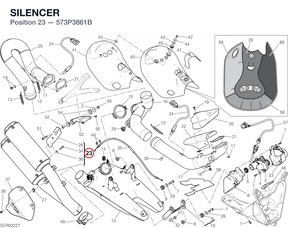 SILENCER 573P3861B diagram position