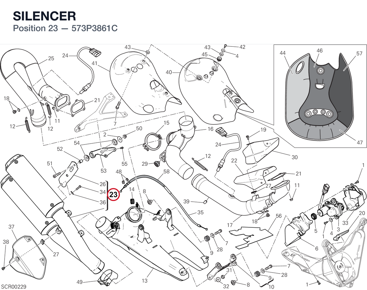 SILENCER 573P3861C diagram position