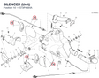 SILENCER (Unit) 573P4684A diagram position