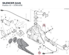SILENCER (Unit) 573P5181B diagram position