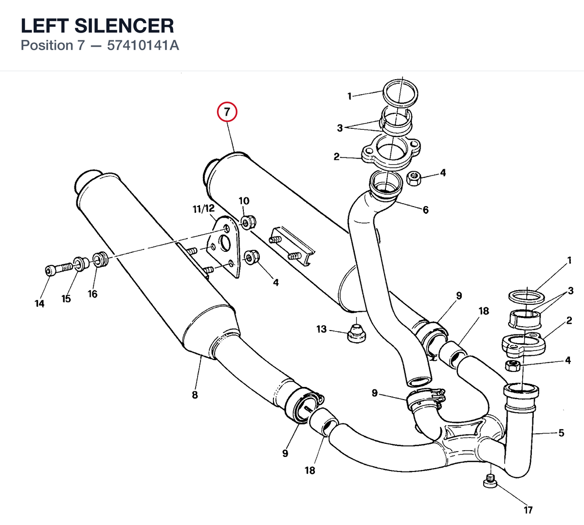 LEFT SILENCER