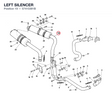 LEFT SILENCER 57410391B diagram position