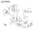 LEFT SILENCER 57410391C diagram position