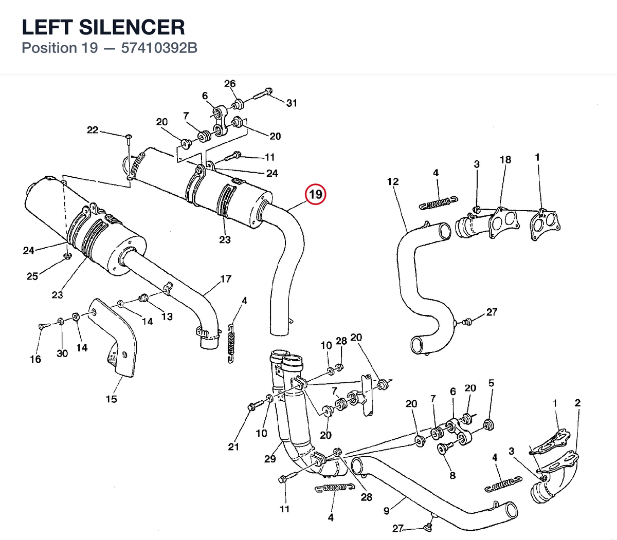 LEFT SILENCER