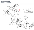 LEFT SILENCER 57410393A diagram position