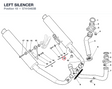 LEFT SILENCER 57410463B diagram position