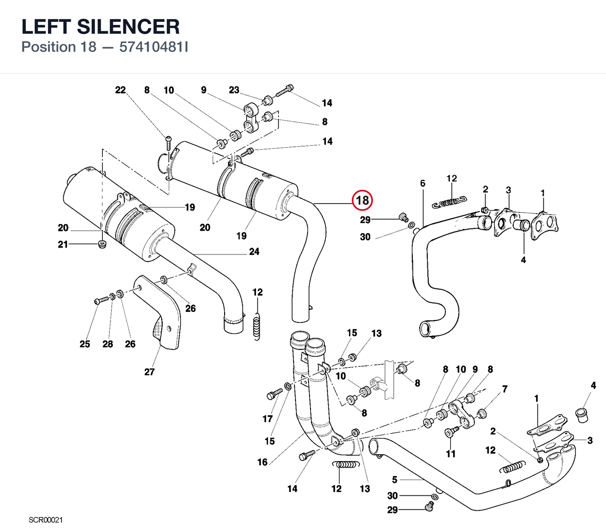 LEFT SILENCER