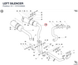 LEFT SILENCER 57410492A diagram position