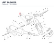 LEFT SILENCER 57410502B diagram position