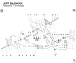 LEFT SILENCER 57410502D diagram position