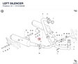 LEFT SILENCER 57410502E diagram position