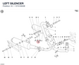 LEFT SILENCER 57410503E diagram position