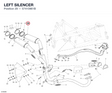 LEFT SILENCER 57410961B diagram position