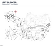 LEFT SILENCER 57410962D diagram position